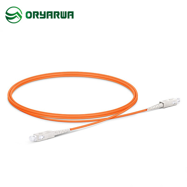 SC UPC To SC UPC Simplex Fiber Optic Multimode Patch Cord OM1