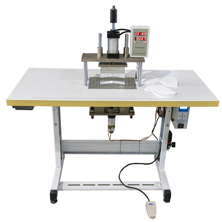 Durable Ultrasonic Ear Loop Semi Auto Face Mask Making Machine N95 Edge Welding