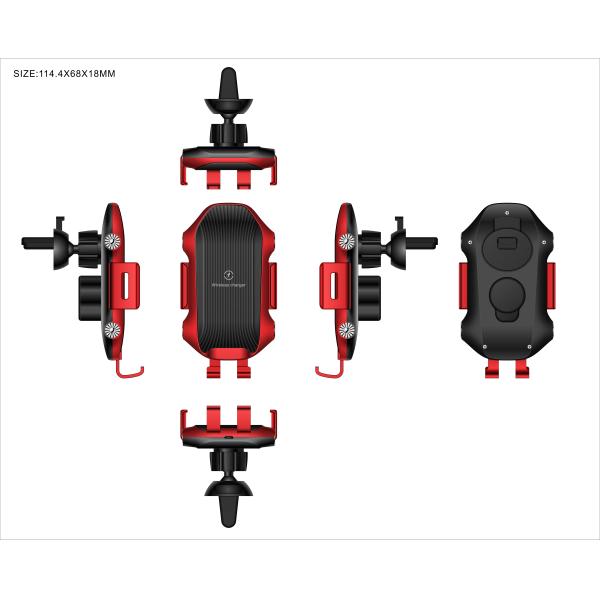 Fast data Qi Wireless Car Charger Mount With Automatic Clamping CFT-S343