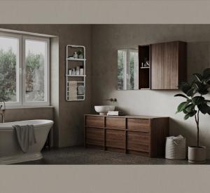 China 600mm Small Bathroom Storage Table Modern SGS Dressing And Washing Basin on sale