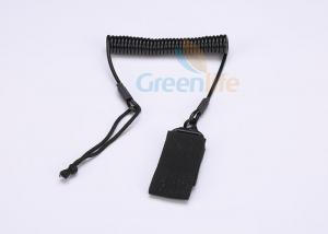 China Police Retention Device Coiled Security Tethers , Tactical Pistol Sling With Belt wholesale
