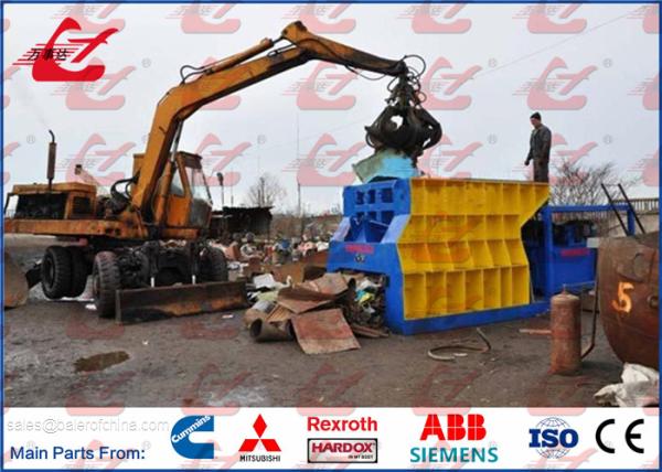 Quality PLC Automatic Scrap Metal Shears Container Type For Waste Metal Recycling Yards Station 10Ton/hour for sale