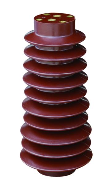 Quality Brown Color 40.5kV Epoxy Resin Support Insulator 140X330mm IEC Certificate for sale