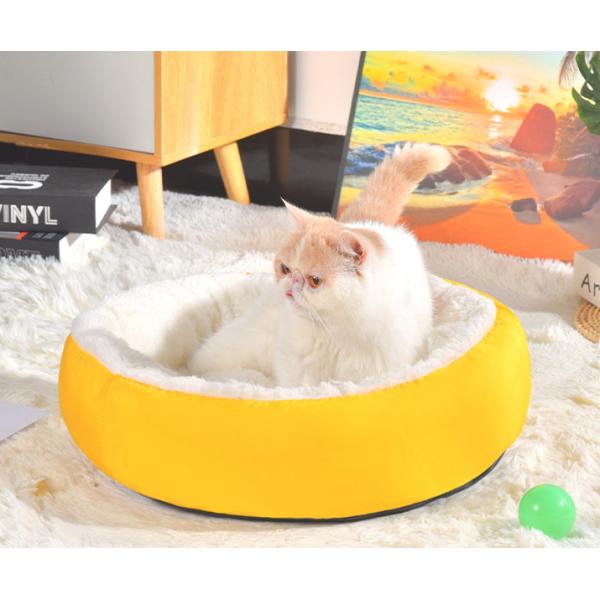 Small Kitten Bed With Machine Washable, Waterproof Bottom