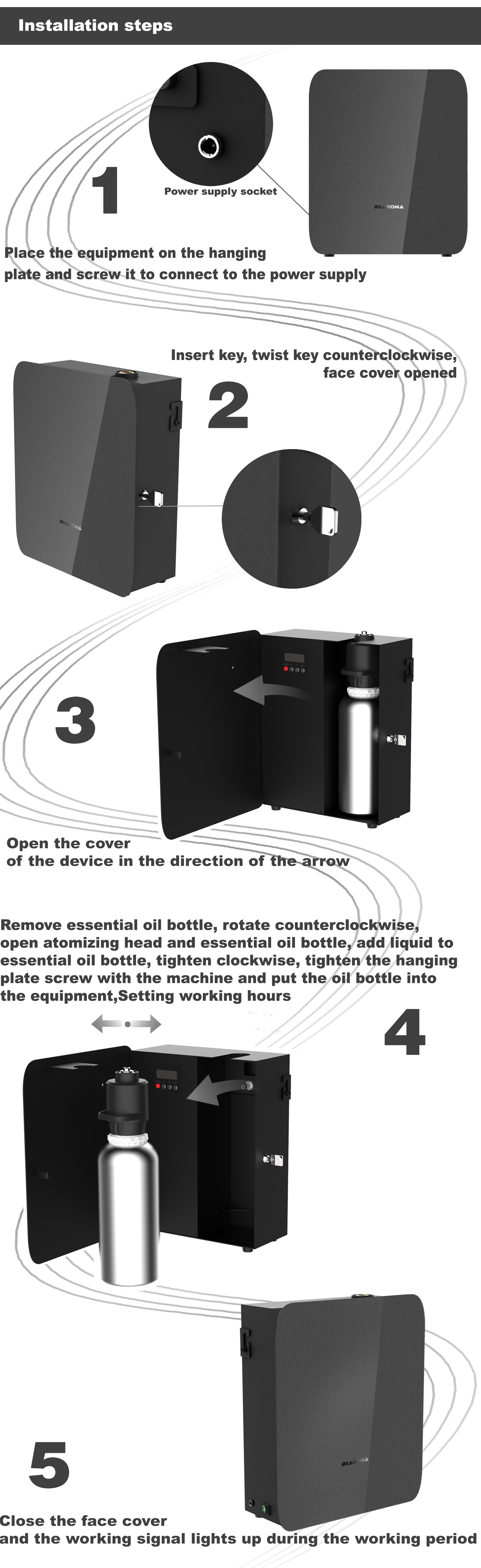 X100 Battery Operated Scent Diffuser / Aroma Diffuser 6V For Hotel