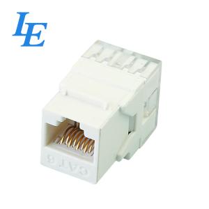 China Cat6A 180 Unshielded Dual IDC Network Keystone Jack wholesale