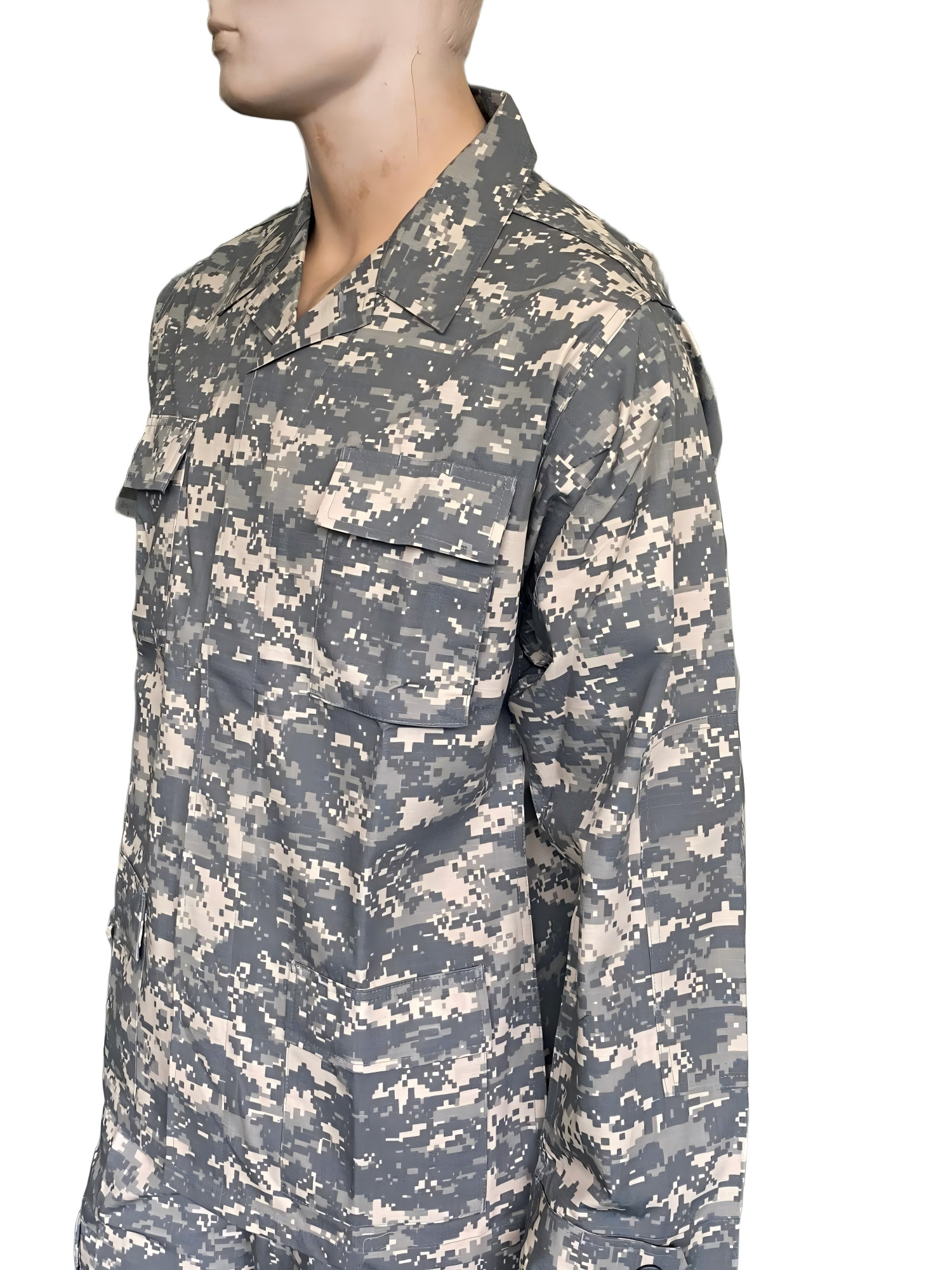 Men's BDU Field Ripstop Safety Uniform Desert Camo Shirt And Pants Tear Resistant Combat Digital Camo Training Suit Set