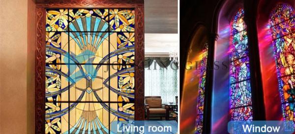 Tiffany Style Stained Glass Decorative Panels for windows / Furniture