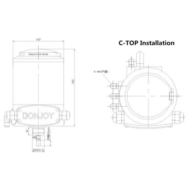 Intelligent positioenr/Control Unit C-Top-2221 with IO Link