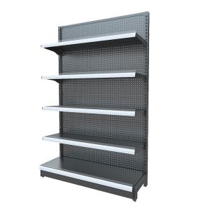 China 2mm 2100MM Industrial Storage Shelves Metal Grocery Store Display Rack 150KG on sale