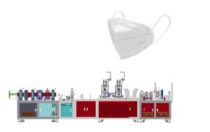 Easy Operate N95 Face Mask Making Machine / N95 Particulate Mask Machine Medical
