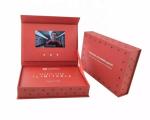 OEM design LCD display video box custom print LCD video gift box with auto play