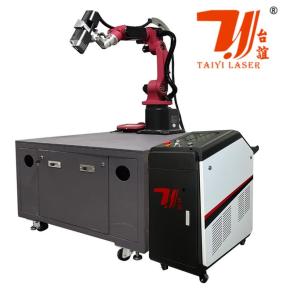 6 Axis Robot Automatic Fiber Laser Cleaning Machine Rust Oil Paint Remover