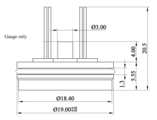 Thinner Diffused Silicon Pressure Sensor Compact Size Long Service Life