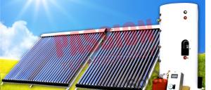 China Heat Pipe Solar Water Heater Winter , Copper Coil Solar Water Heater For House on sale