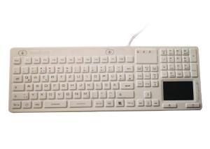 China Blue Light Quiet Touch Keyboard , 12 FN Keys Glass Touch Screen Keyboard wholesale