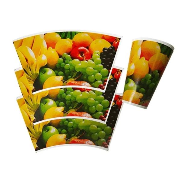 Quality Custom Waterproof Paper Fan For Paper Cup Virgin Pulp Style for sale
