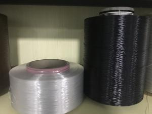 China Dope Dyed / Raw White High Tenacity Polyester Yarn 150D 48F 7GPD For Fishing Net wholesale