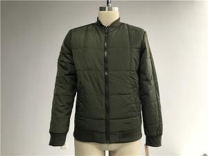 China Plastic PU Leather Coat Fatigue Quilted Polyester Padded Bomber Puffer Jacket Tw76554 wholesale