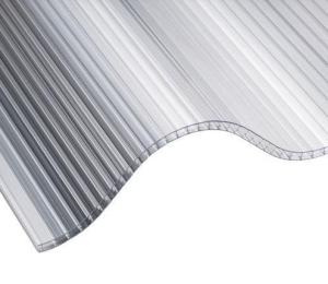 10mm Awning PC Roofing Panels 100% Virgin Bayer Material 12%-95% Light Transmission