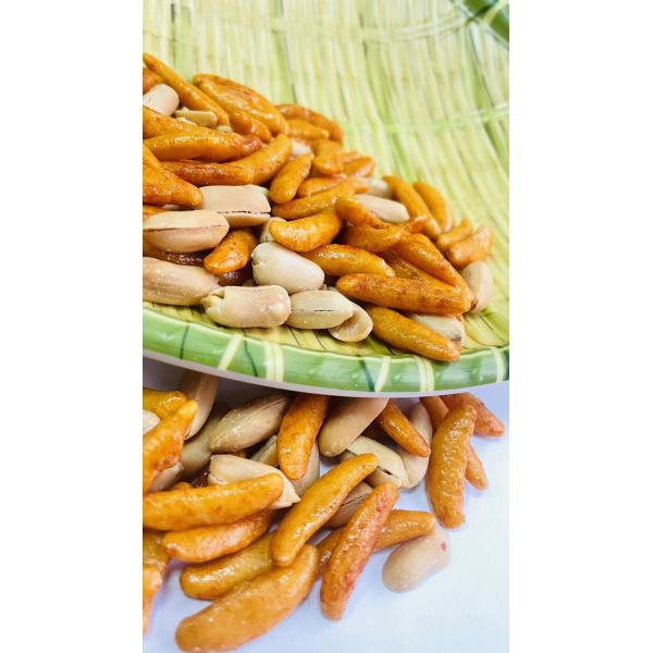 Persimmon Seed Shaped Japanese Rice Crackers Roast Healthy Nut Snack