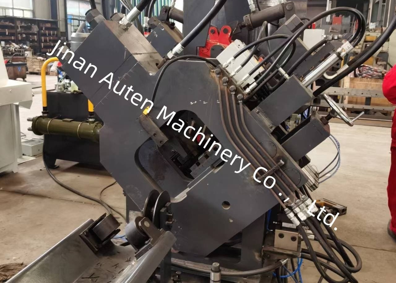 2 Punches Per Side CNC Angle Punching Marking Shearing Line Machine 630KN Punching Force
