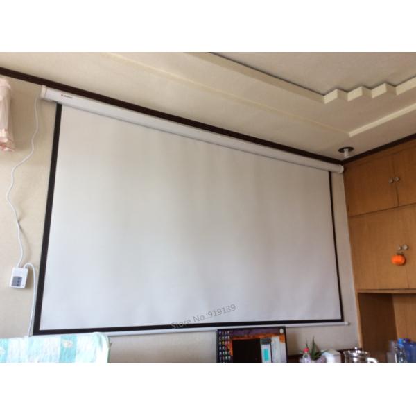 Remote Control 100 Inch Motorized Projection Screen 16:9 Electric HD Projector Screens