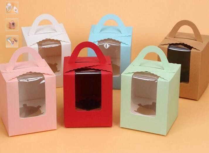 kraft paper sandwich box with window ,triangle sandwich box for packaging,Cardboard Box With Clear Window Burger Sandwic