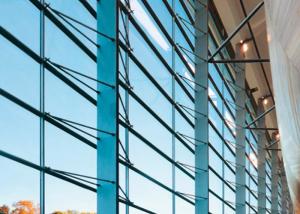 Customized Color Residential Curtain Wall , Air Tightness Unitised Curtain Wall System