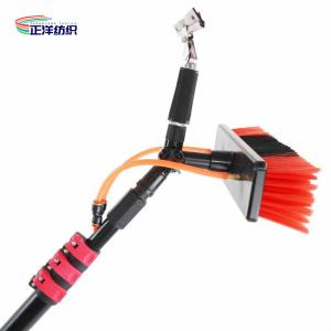 China 12ft Extended Handle Cleaning Brush Aluminum Telescopic Sweeping Brush wholesale