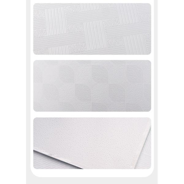 Square Shape PVC Gypsum Ceiling Mold Resistant Fireproof For Building