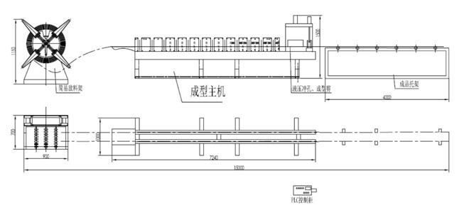 Pre Painted Color Ceiling Roll Forming Machine With Punching Tooling