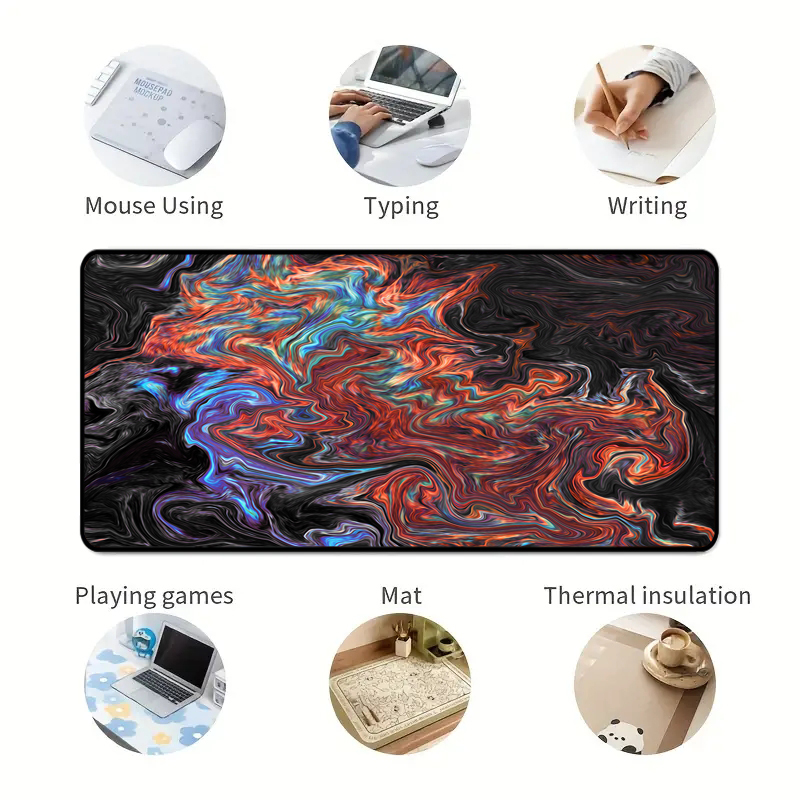 Large Strata Liquid Fluid Mousepad For Csgo Gaming Mous Pads NO Wireless Charging OEM