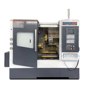 China TCK46P Slant Bed Lathe Hydraulic Chuck Servo Turret Lathe Machine 550mm Swing wholesale