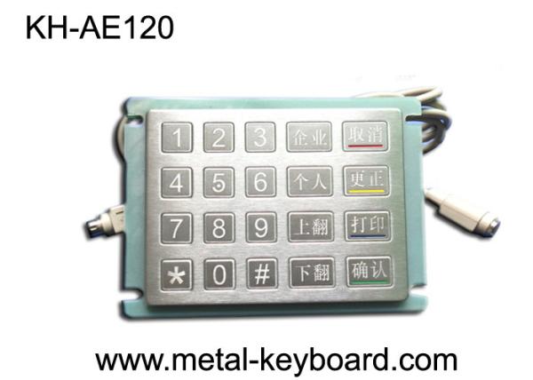 Quality IP 65 Performance Rugged Stainless steel Encrypting industrial keypad for sale