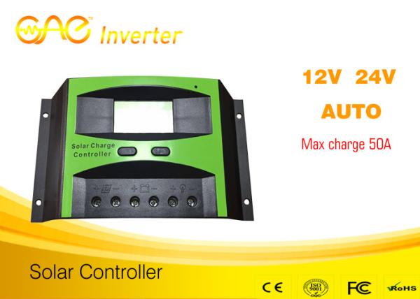 Quality 50A PWM solar charge controller 12V/24V/48V solar battery charging controller for sale