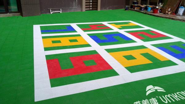 Quality Modular Playground Equipments Removable Plastic Interlocking Garage Floor for sale