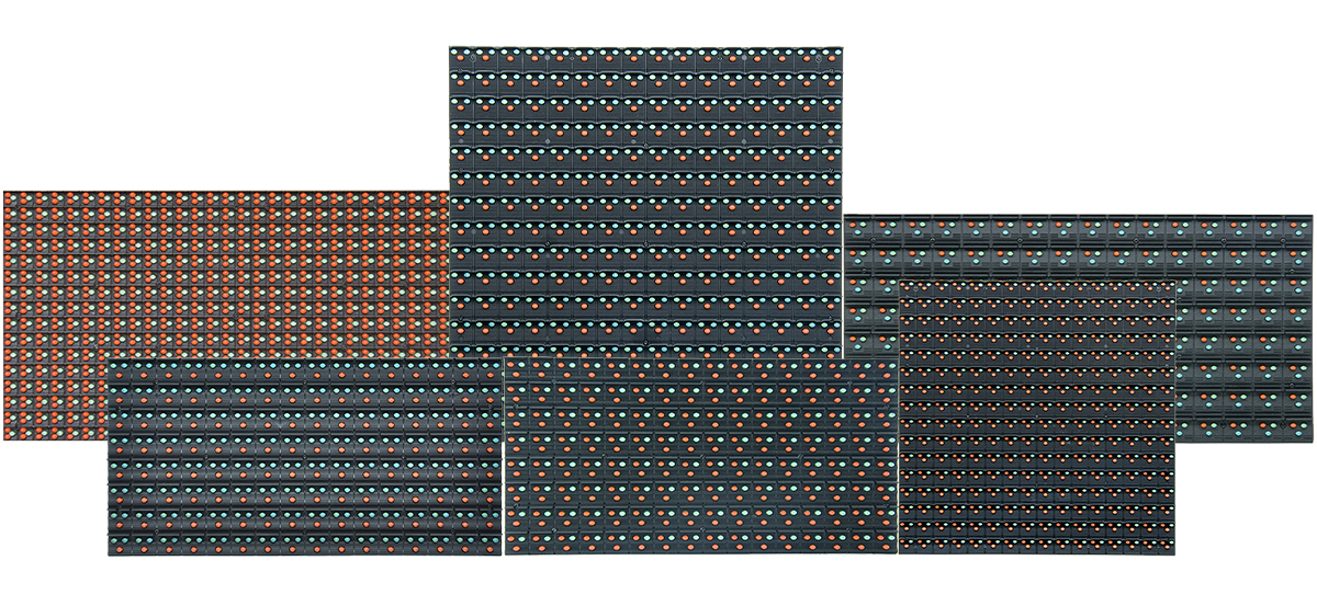 HUB40 Port P20 Dip347 2r1g Dual Color Led Module 320x160 Led Panel For Traffic Screen