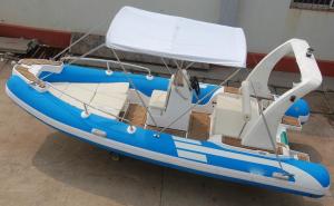 China Floor Luxury Inflatable Rib Boat Handmade 550cm Four Layers Reinforced Seams wholesale
