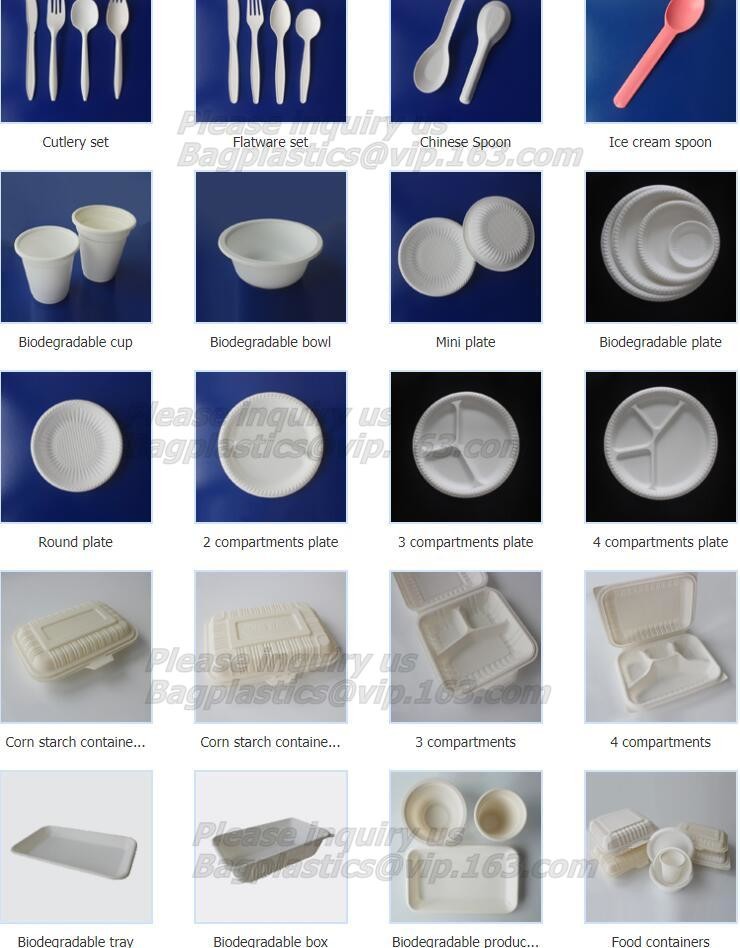 7 inch Pretty Food Grade Eco Biodegradable Tableware Disposable Corn Starch Plate,corn starch disposable plastic plates/