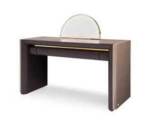 China Makeup High End Modern Dressing Table with Small Half Moon Mirror on sale