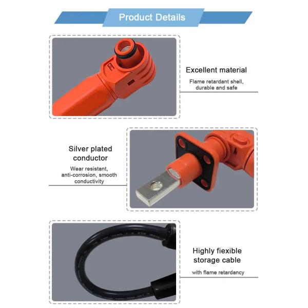 Customized energy storage 200A high current 1500V high voltage commercial mobile energy storage cabinet battery harness