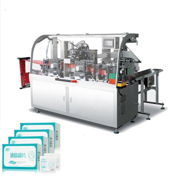 Quality Automatic Alcohol Swab Pad Packaging Machine 140mm Cotton Sheet for sale