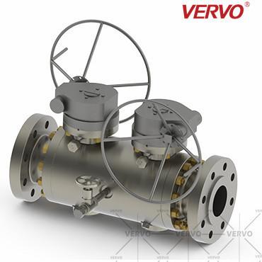 Quality PN16 Bleed Floating Ball Valve Double Block F304L Flanged Ends for sale
