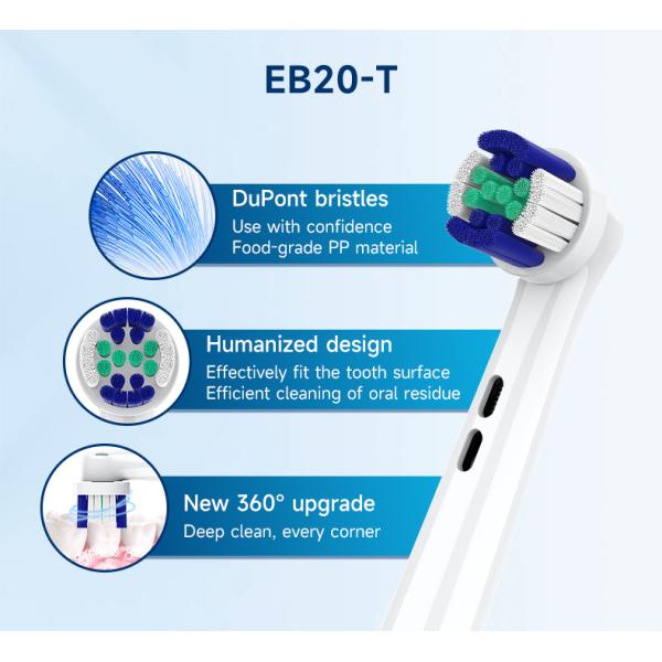 Compact Universal Electric Toothbrush Heads Rotating For Oral Gap Cleaning