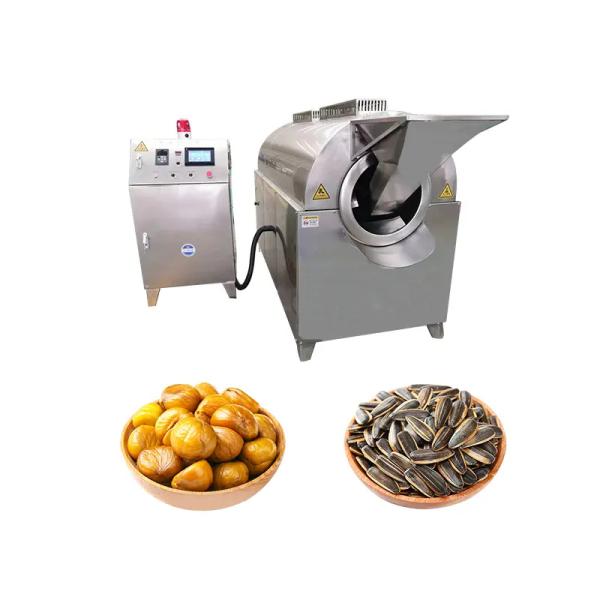 Factory Nuts Roaster Electric Chestnuts Roaster Machine Commercial Drum Rotary Peanut Roasting Machine