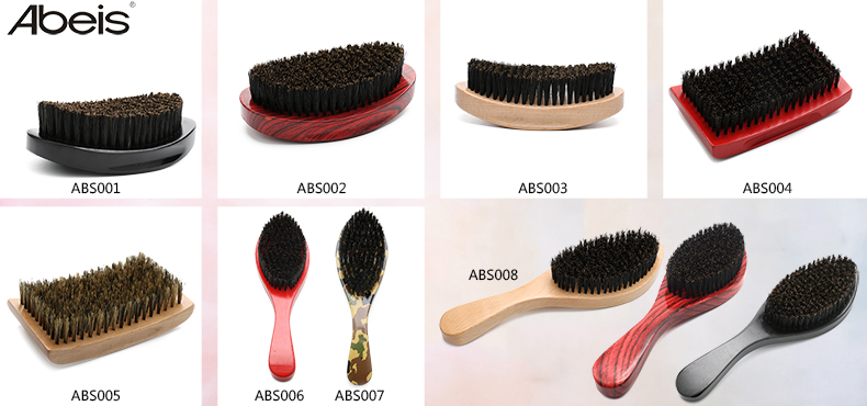 Custom Black Men Hair Whisker Brush Metal Stand Razor Holder Barber Beard Brush Shaving Set