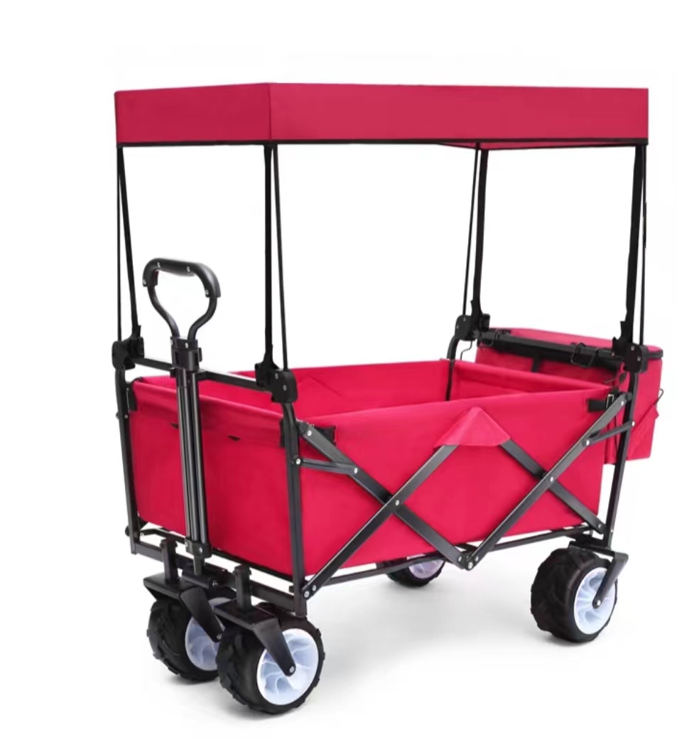 Sturdy Outdoor Folding Garden Wagon Weather Proof With Comfortable Handle
