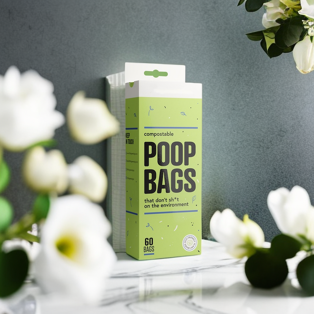 Poop Pickup Biodegradable Dog Bags Leakproof With Handles