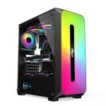Micro ATX /ATX/ITX CASE Dazzle ARGB Effect Front Panel Bottom Mount Power Supply